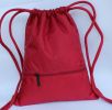 Foldable Basketball Backpack Drawstring Bag Swimming Bag Gym Bag, Red