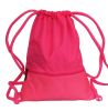 Foldable Basketball Backpack Drawstring Bag Swimming Bag Gym Bag, Pink
