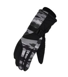 Winter Windproof Waterproof Ski Gloves Skiing Gear Sports Gloves,A