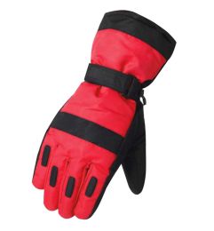 Thick Windproof Sports Gloves Winter Cycling Skiing Gloves, Red