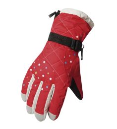 Thick Windproof Sports Gloves Winter Cycling Skiing Gloves, Wave Point Pattern