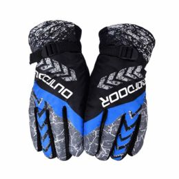 Skiing Gloves Warm Waterproof Gloves Ski Gear Cycling Gloves, 01