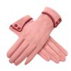 Outdoor Thicken Cycling Driving iPhone Gloves Warm Velvet Fashion Touchscreen Gloves For Women-Light Pink02