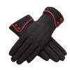 Outdoor Thicken Cycling Driving iPhone Gloves Warm Velvet Fashion Touchscreen Gloves For Women-Black02