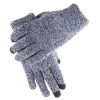 Outdoor Sport Cycling Driving iPhone Gloves Fashion Warm Touchscreen Gloves For Men and Women-Gray Black01