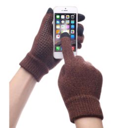 Outdoor Sport Cycling Driving iPhone Gloves Fashion Warm Touchscreen Gloves For Men and Women-Coffee