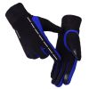 Windproof Touchscreen Gloves Elestic Warm Velvet Cycling Climbing iPhone Gloves Size L-Blue