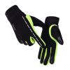 Windproof Touchscreen Gloves Elestic Warm Velvet Cycling Climbing iPhone Gloves Size L-Green