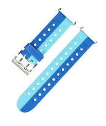 Quick Release Silicone Watch Band Soft Rubber Cute Watch Band Lake Blue Sky Blue