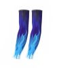 UV Sun Protection Arm Sleeves Breathable Long Sleeves To Cover Arms Blue Flame