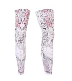 UV Protection Breathable Sports Full Compression Leg Sleeves Tai Chi And Girl