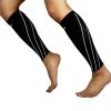 Set of 2 Leg Guard Outdoors Sports Safety Sleeve Protector Shin Support Black