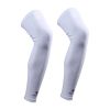 Set of 2 Leg Guard Knee Pad Outdoors Safety Sleeve Protector/Support White