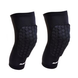 Set of 2 Outdoors Safety Sleeve Protector Knee Pad Honeycomb Crashproof Black