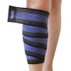 Set of 2 Leg Guard Safety Protector Calf Leg Support Band Twine Blue/black