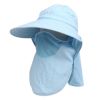 Detachable Womens Wide Brim Summer Sun Flap Cap Hat Neck Cover Face Mask UPF 50+