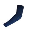 [NAVY] Comb Pad Protection Compression Basketball Shooter Sleeve, Size L
