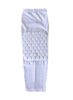 [WHITE] Long Comb Pad Compression Basketball Leg Sleeve One Pic, Size L