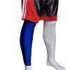 [BLUE] 17.7" Long Compression Basketball Leg Sleeve One Pic, Size Middle