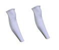 [WHITE] 17.7" Long Compression Basketball Leg Sleeve One Pic, Size Middle