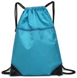Drawstring Bag Unisex Gym Bag Sport Rucksack Shoulder Bag Hiking Backpack #6