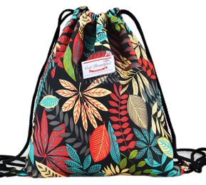 Drawstring Bag Unisex Gym Bag Sport Rucksack Shoulder Bag Hiking Backpack #28