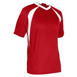Champro Adult Sweeper Soccer Jersey Scarlet White Small