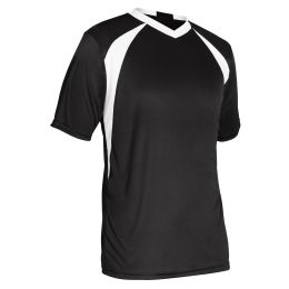 Champro Youth Sweeper Soccer Jersey Black White Medium