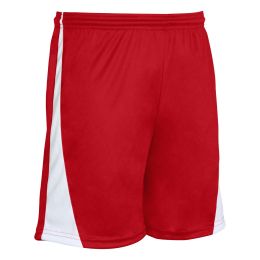 Champro Adult Sweeper Soccer Shorts (Color: Scarlet/White, Size: Extra Large)