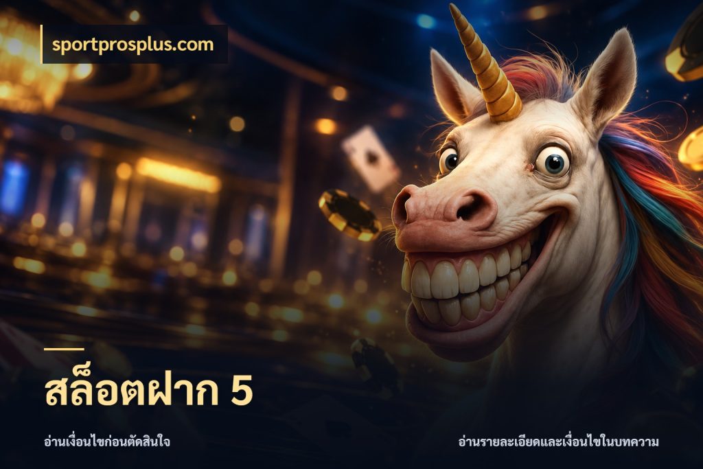สล็อตฝาก 5 ทุนเบาก็มีสีสันในจังหวะของคุณ ในมุม sportprosplus.com
