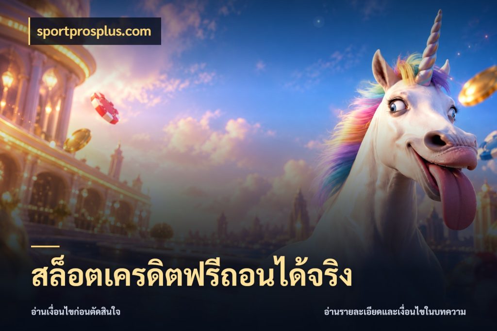 สล็อตเครดิตฟรีถอนได้จริง sportprosplus.com เปิดประเด็นเครดิตฟรีสำหรับคนชอบลุ้น