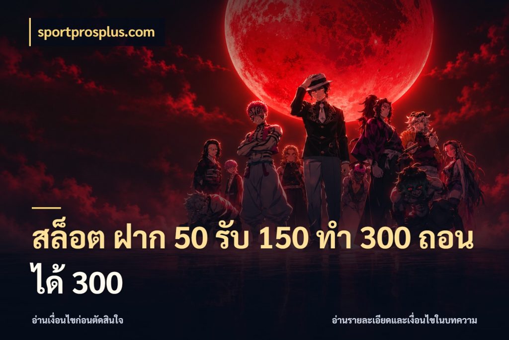 สล็อต ฝาก 50 รับ 150 ทํา 300 ถอนได้ 300 โปรกับเกมที่ชอบเลือกให้ตรงสไตล์ กับ sportprosplus.com