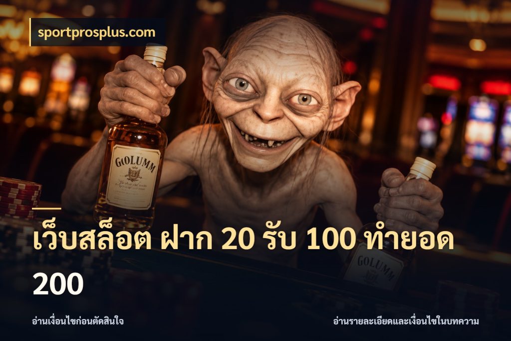 เว็บสล็อต ฝาก 20 รับ 100 ทำยอด 200 sportprosplus.com จุดเด่นของเครดิตที่คนชอบเกมอยากรู้