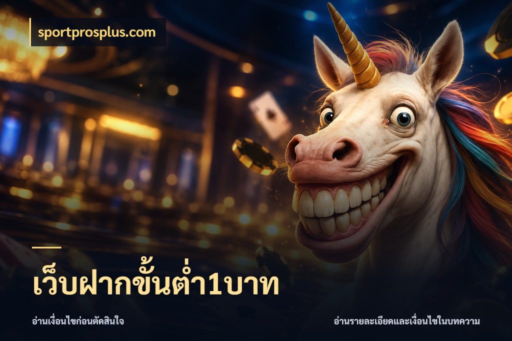 เว็บฝากขั้นต่ำ1บาท มุมสนุกของคนที่กำหนดขอบเขตตัวเอง กับ sportprosplus.com