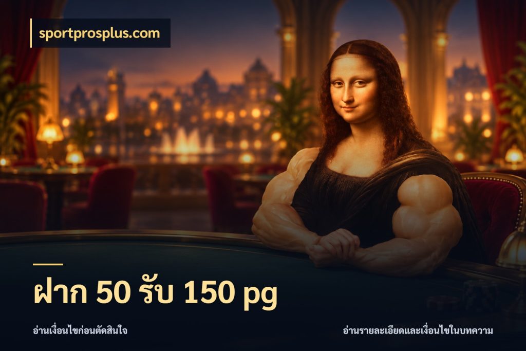 ฝาก 50 รับ 150 pg จับคู่โบนัสกับสไตล์เกมที่ชอบ สไตล์ sportprosplus.com