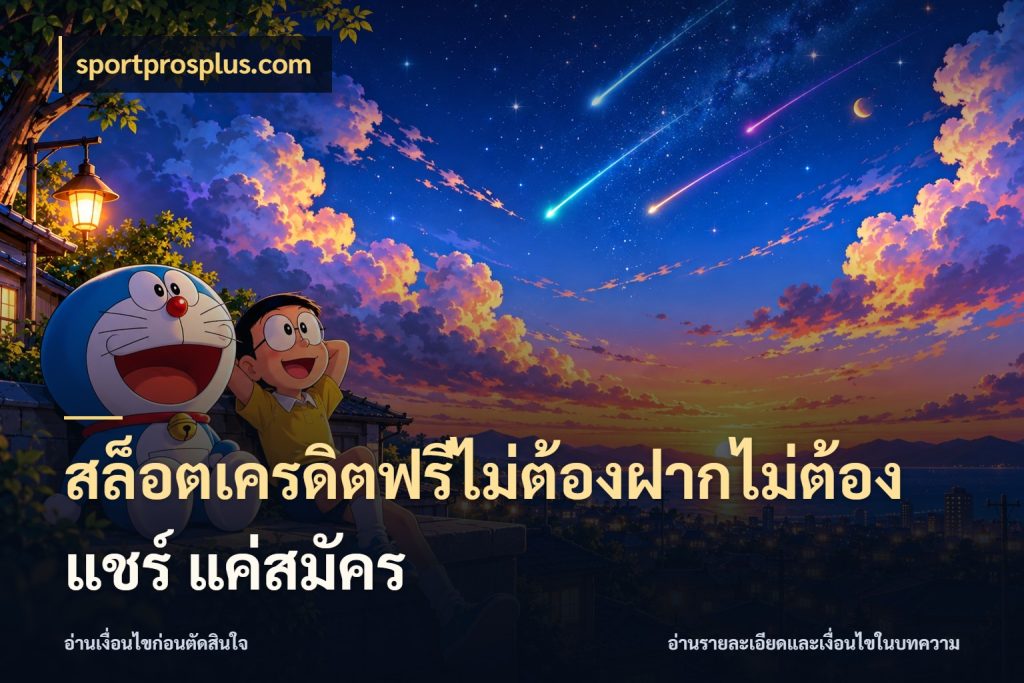 สล็อตเครดิตฟรีไม่ต้องฝากไม่ต้องแชร์ แค่สมัคร จากชื่อเครดิตฟรีสู่ความสนุกที่เข้าใจได้ สไตล์ sportprosplus.com
