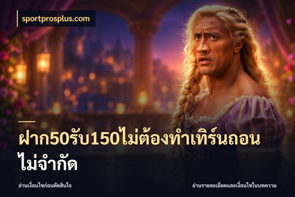 ฝาก50รับ150ไม่ต้องทําเทิร์นถอนไม่จํากัด สีสันของโปรฝากและยอดรับ ในมุม sportprosplus.com