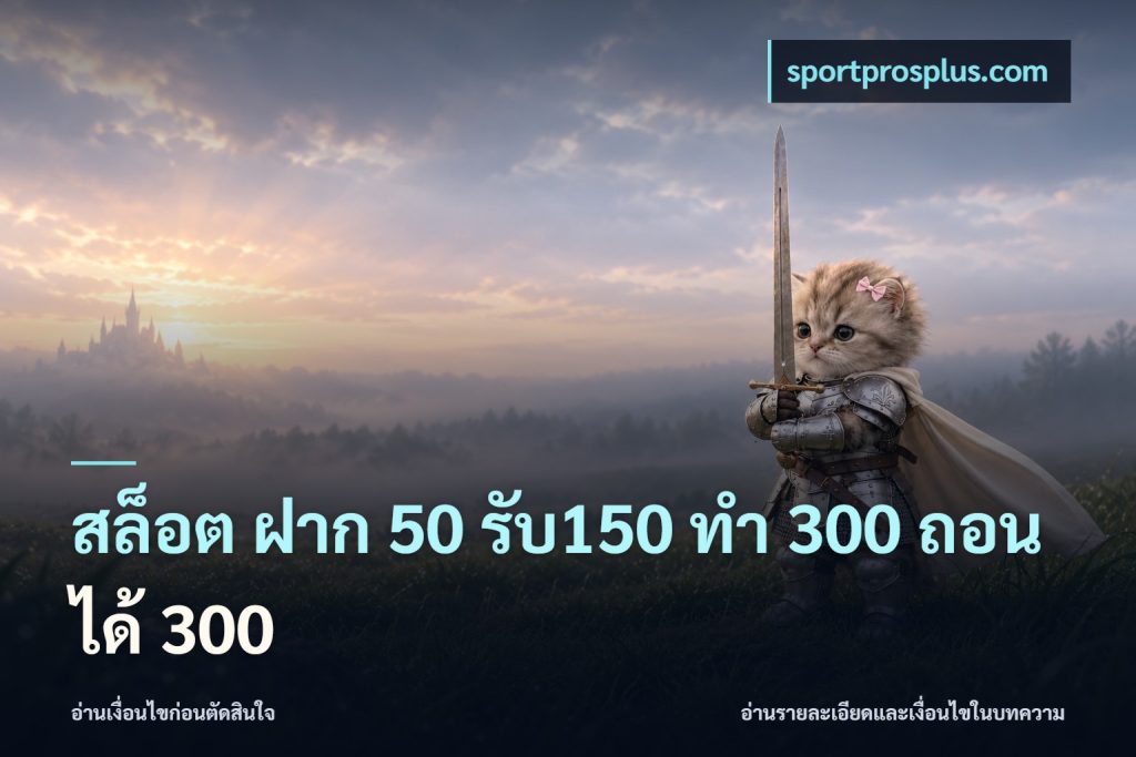 สล็อต ฝาก 50 รับ150 ทํา 300 ถอนได้ 300