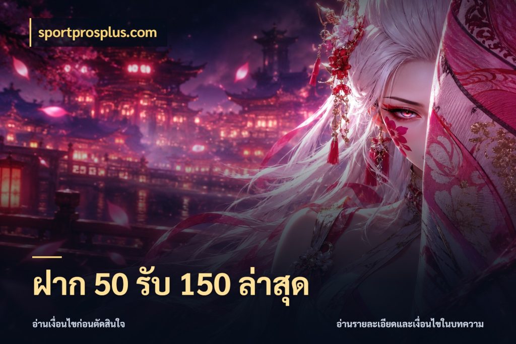 ฝาก 50 รับ 150 ล่าสุด ยอดฝากและยอดรับในมุมของคนชอบลุ้น สไตล์ sportprosplus.com