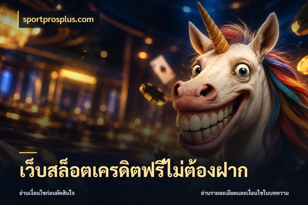 เว็บสล็อตเครดิตฟรีไม่ต้องฝาก เลือกสไตล์ความสนุกจากรูปแบบเครดิต ในมุม sportprosplus.com