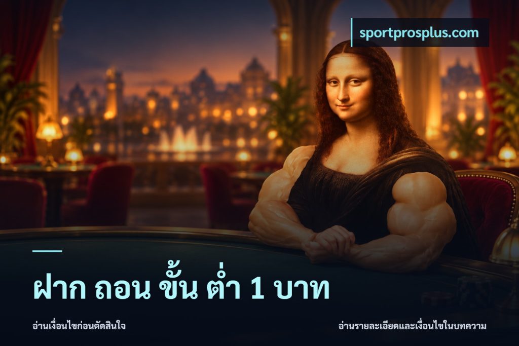 ฝาก ถอน ขั้น ต่ำ 1 บาท