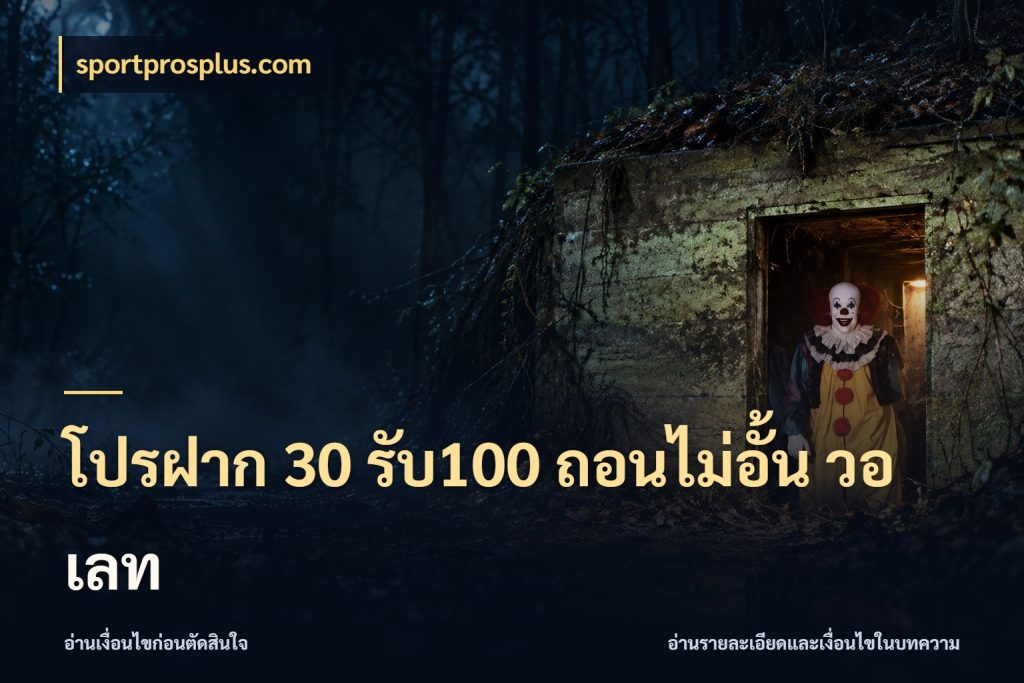 โปรฝาก 30 รับ100 ถอนไม่อั้น วอ เลท สนุกกับตัวเลือกโปรในสไตล์ของคุณ สไตล์ sportprosplus.com
