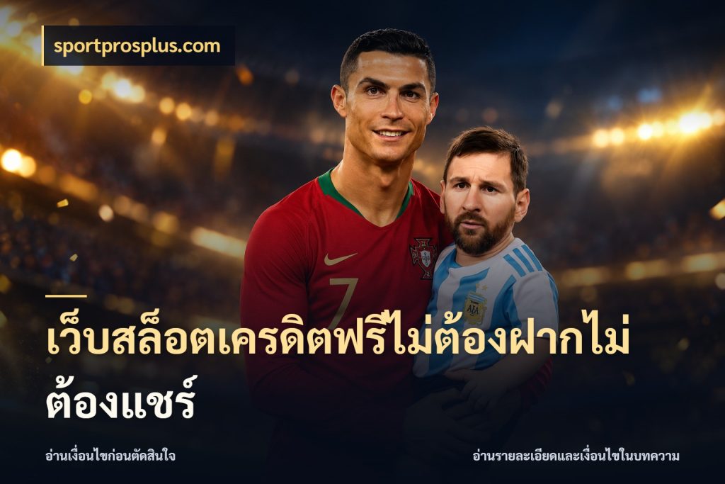 เว็บสล็อตเครดิตฟรีไม่ต้องฝากไม่ต้องแชร์ เลือกสไตล์ความสนุกจากรูปแบบเครดิต ในมุม sportprosplus.com