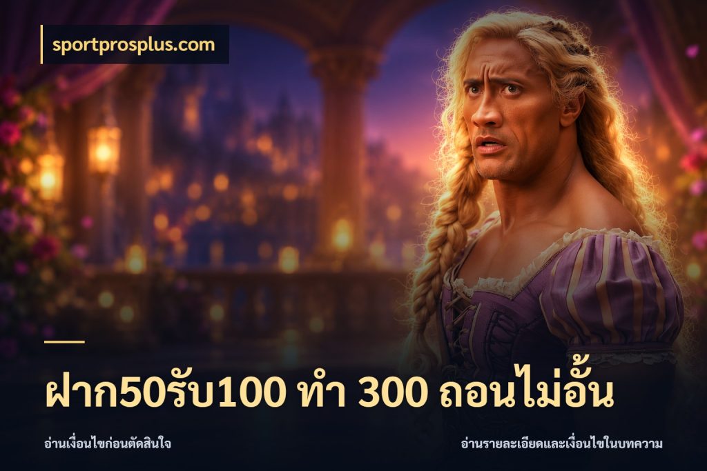 ฝาก50รับ100 ทํา 300 ถอนไม่อั้น เปิดมุมโปรให้เข้ากับเกมแนวโปรด ในมุม sportprosplus.com