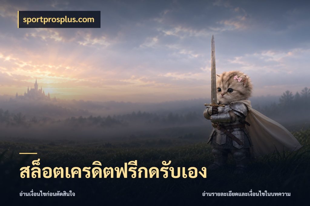 สล็อตเครดิตฟรีกดรับเอง เครดิตฟรีกับจังหวะลุ้นที่คุณเลือก สไตล์ sportprosplus.com