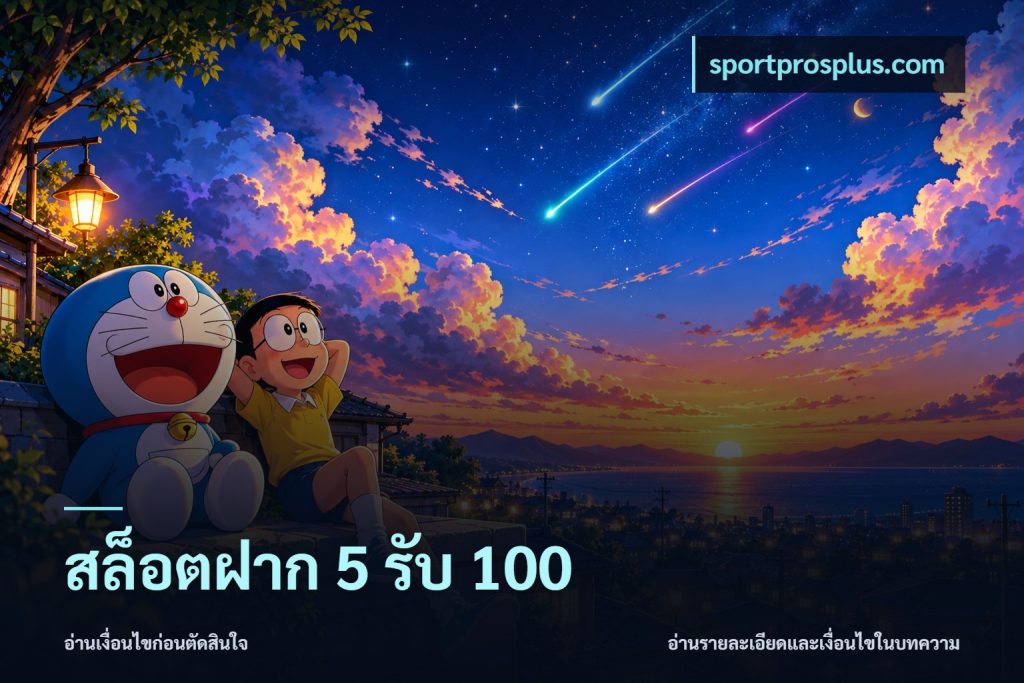 สล็อตฝาก 5 รับ 100