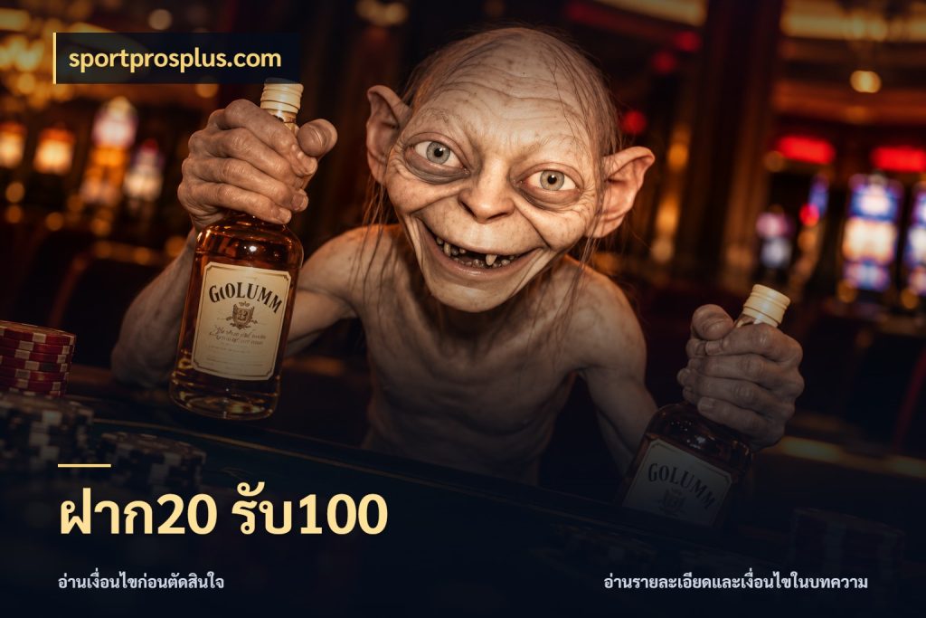 ฝาก20 รับ100 เครดิตกับรูปแบบโปรที่ตรงใจ กับ sportprosplus.com