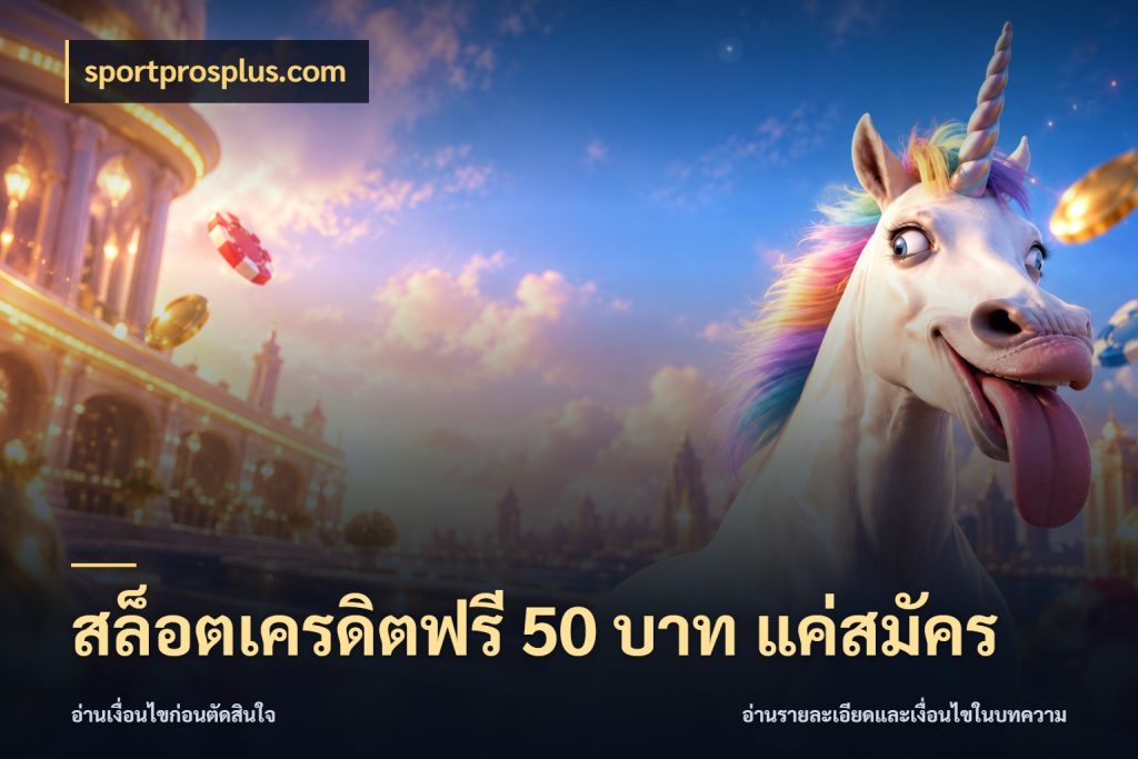 สล็อตเครดิตฟรี 50 บาท แค่สมัคร เลือกสไตล์ความสนุกจากรูปแบบเครดิต ในมุม sportprosplus.com