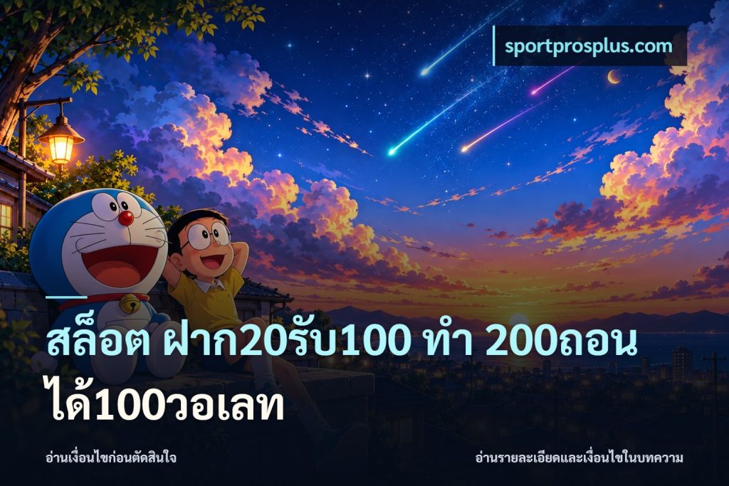 สล็อต ฝาก20รับ100 ทํา 200ถอนได้100วอเลท