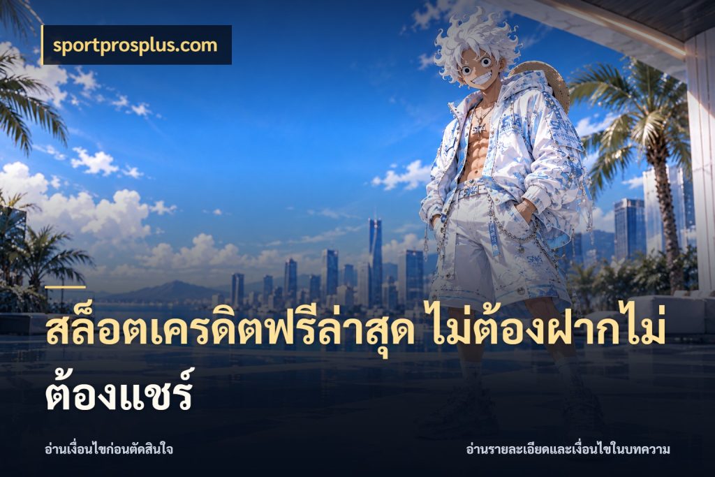 สล็อตเครดิตฟรีล่าสุด ไม่ต้องฝากไม่ต้องแชร์ จับมุมเด่นของเครดิตฟรีให้ตรงใจ กับ sportprosplus.com